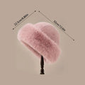 Chapéu feminino de inverno com pelúcia, resistente ao frio — miniatura 6