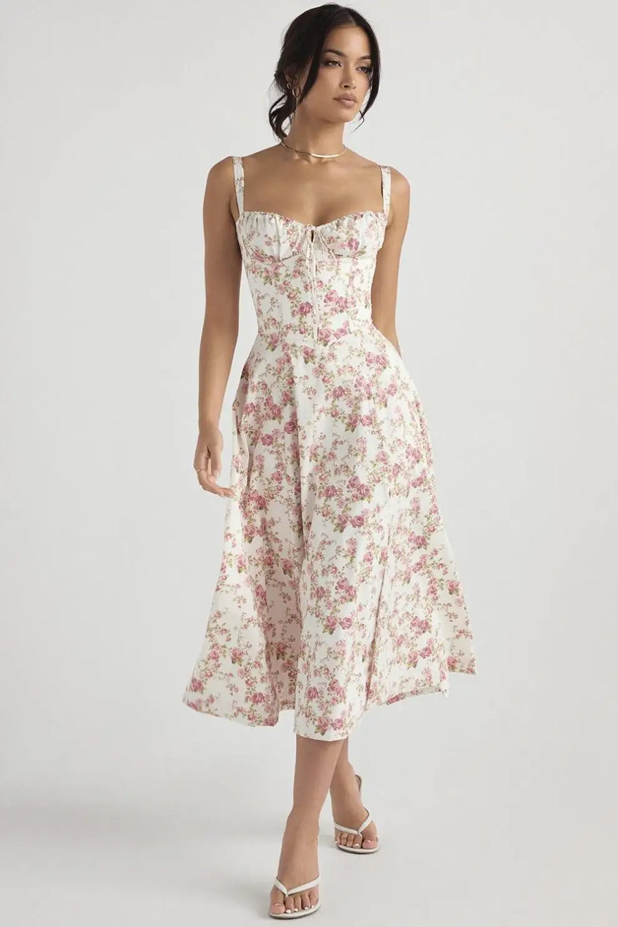 Vestido Midi Floral com Corset BellaVita - foto 18