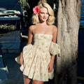 Vestido Curto Floral de Alça Fina BellaVita - miniatura 1