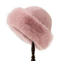 Chapéu feminino de inverno com pelúcia, resistente ao frio - miniatura 9