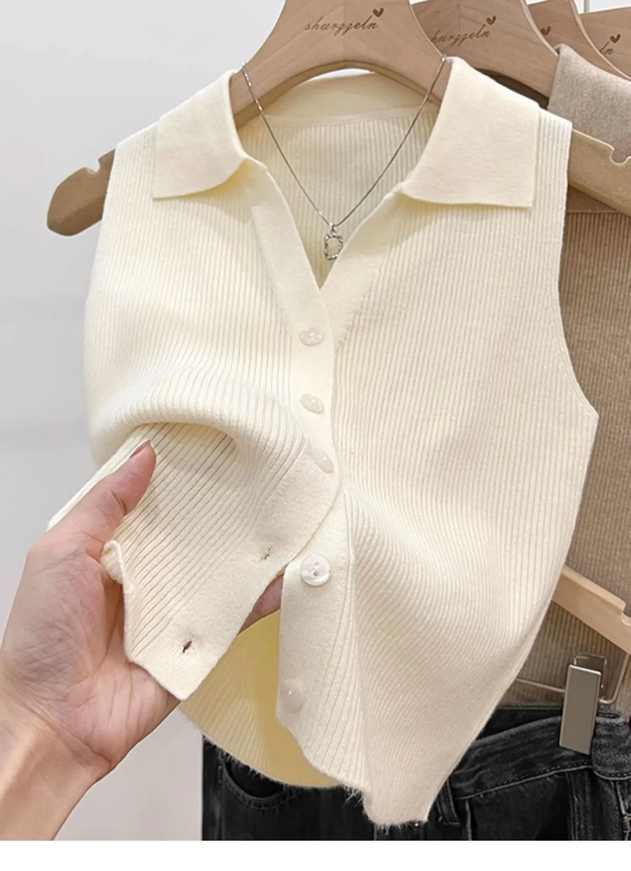 Colete Tricot Feminino com Botões BellaVita - foto 12
