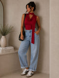 Regata Tricot Slim com Decote V BellaVita - miniatura 3